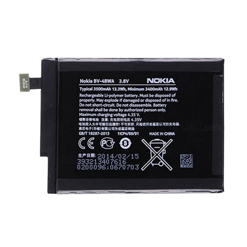 Battery Nokia BV-4BWA for Lumia 1320  3500mAh