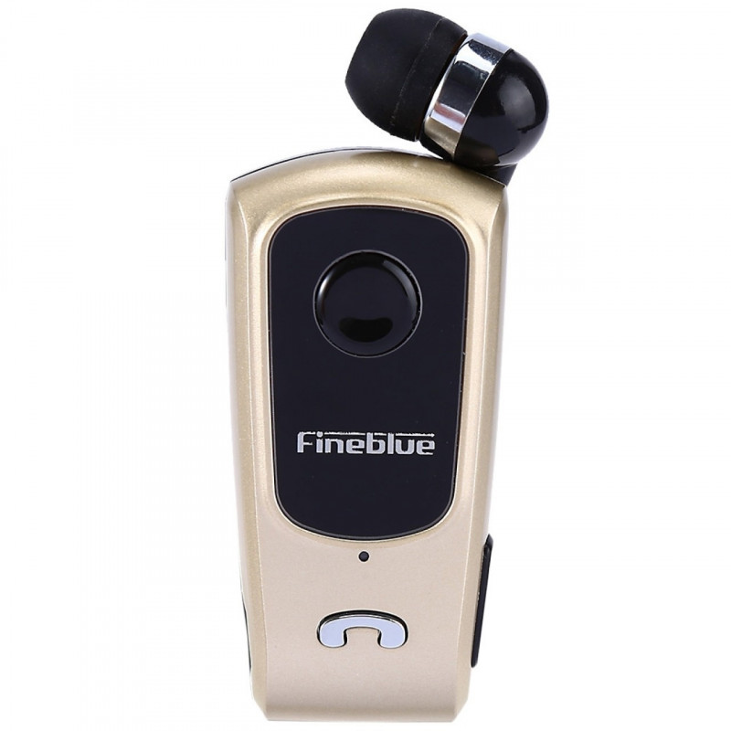 Bluetooth Fineblue F-920 Earphone Clip-On Wireless Headset - Color: Gold