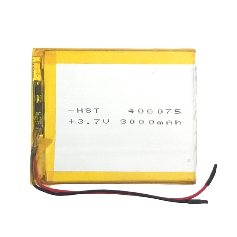 Universal Battery With 2 Cables 7.5x6 cm - 3000mAh