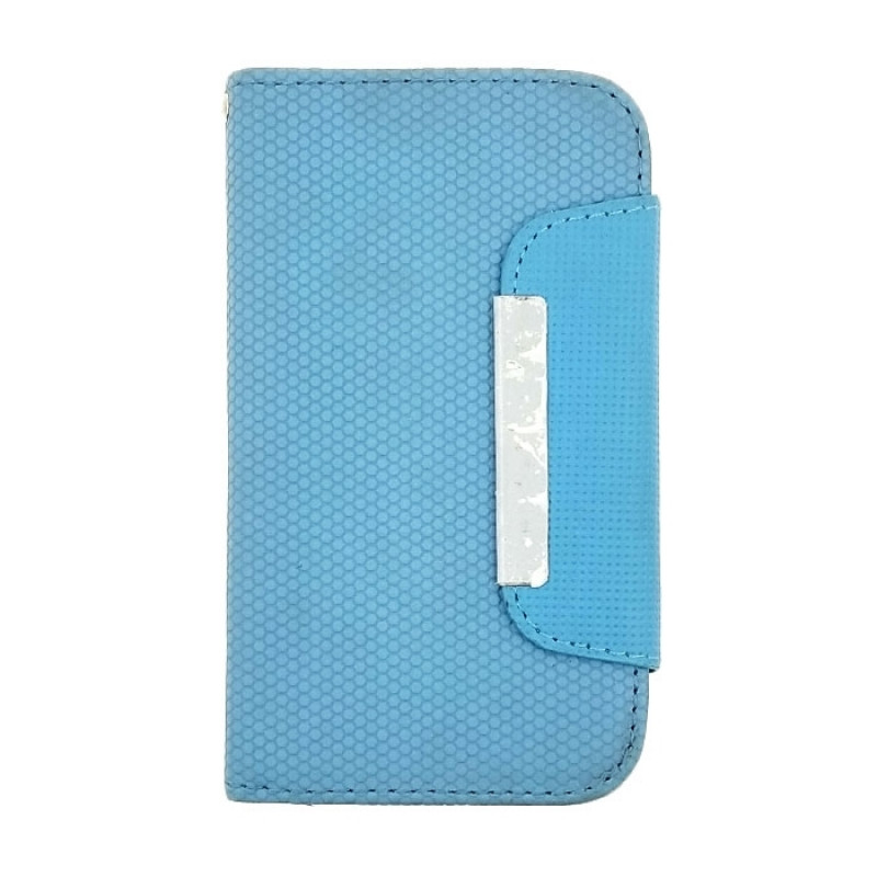 Book Case Wide Flip Cover for Samsung i9000 Galaxy S - Color: Light Blue