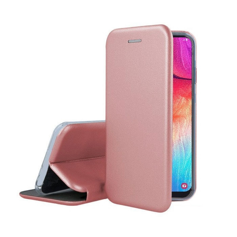 OEM Smart Magnet Elegance Book for Huawei Y6 2018 - Color: Rose Gold