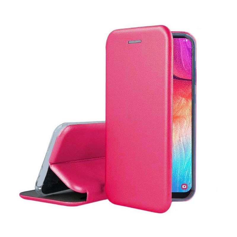 OEM Book Case Smart Magnet Elegance Book for Samsung A750F Galaxy A7 2018 - Color: Pink