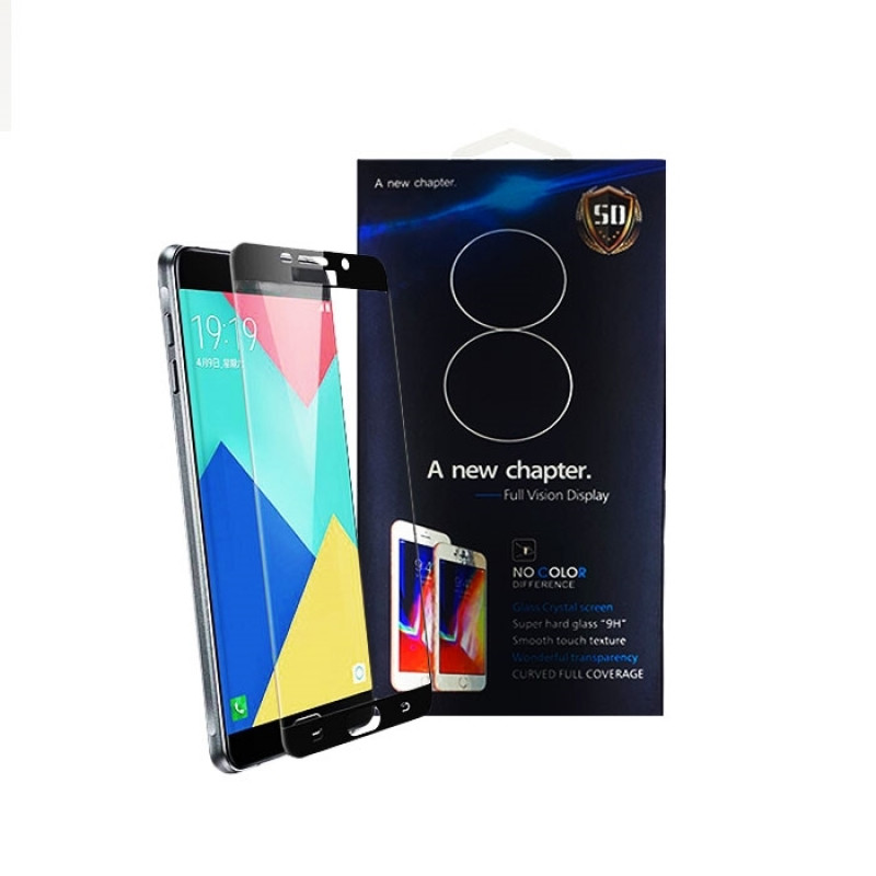 Screen Protector Tempered Glass 9H/5D Full Cover 0.3mm for Samsung Galaxy A320F A3 2017 - Color: Clear