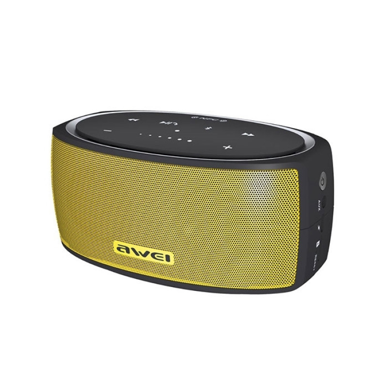 Bluetooth Speaker Awei Y210 Touch Portable Wireless Stereo - Color: Yellow