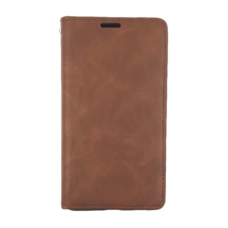 Book Case for LG (K520) Stylus 2 - Color: Brown