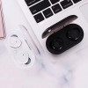 Bluetooth TWS-T110BT Wireless Twin Earbuds Stereo Headset with Charging Dock 400mAh - Color: White