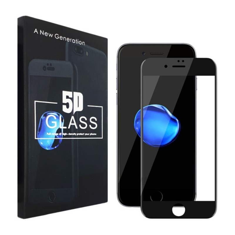 Tempered Glass Full Face Screen Protector 5D for Sony Xperia XA Ultra - Color: Black