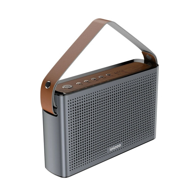 Bluetooth Speaker Ipipoo YP-1 Portable Outdoor AUX/FM Radio/USB/TF Card - Color: Gray