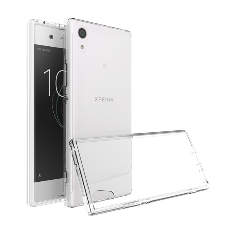 Back Cover Silicone Case for Sony Xperia XA1 - Color: Clear