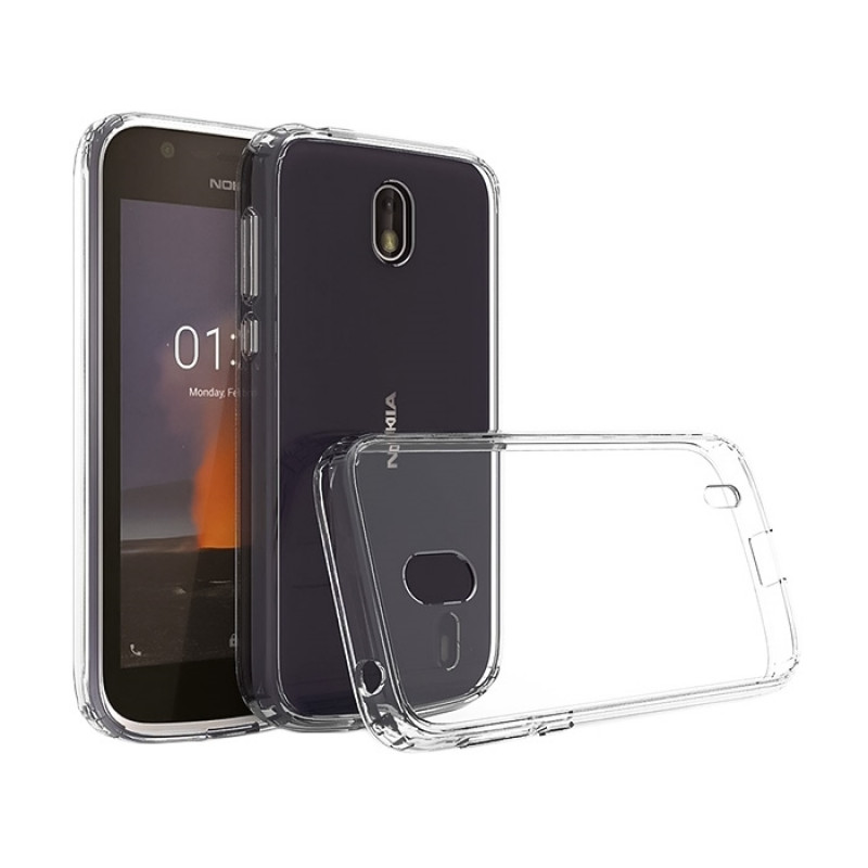 Back Cover Silicone Case for Nokia 1 - Color: Clear