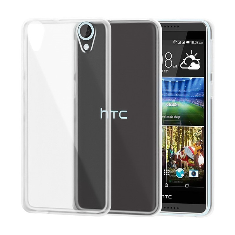 Back Cover Silicone Case for HTC Desire 820 - Color: Clear