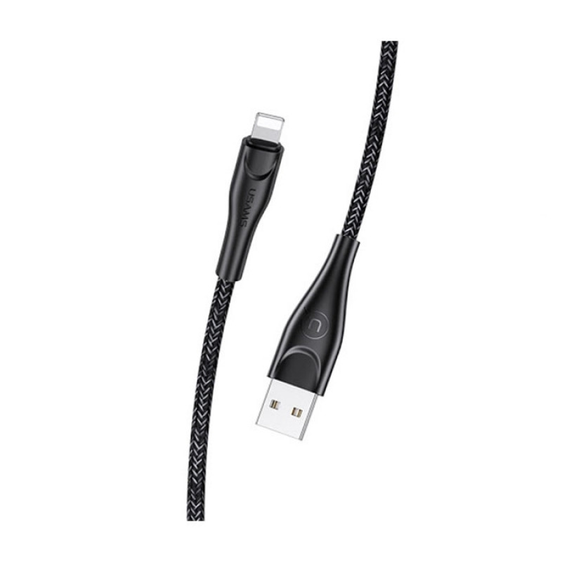 USAMS US-SJ394 U41 Braided Charging Cable 3m Lightning - Color: Black