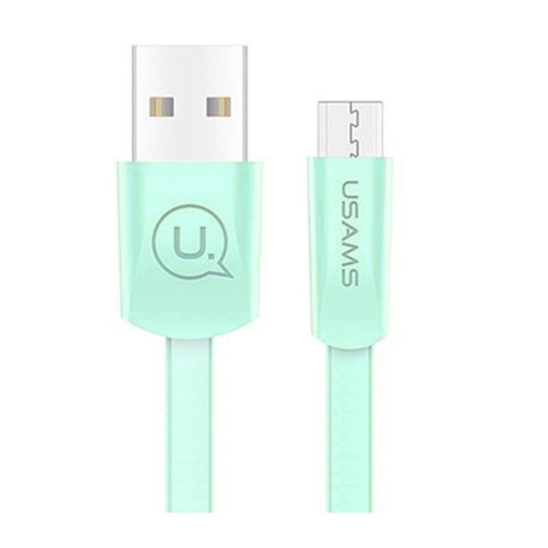 USAMS US-SJ201 U2 Micro-USB Charging and Data Cable 1.2m  - Color: Green