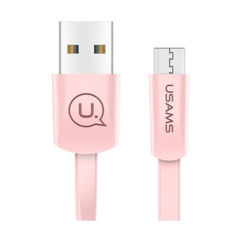 USAMS US-SJ201 U2 Micro-USB Charging and Data Cable 1.2m  - Color: Pink