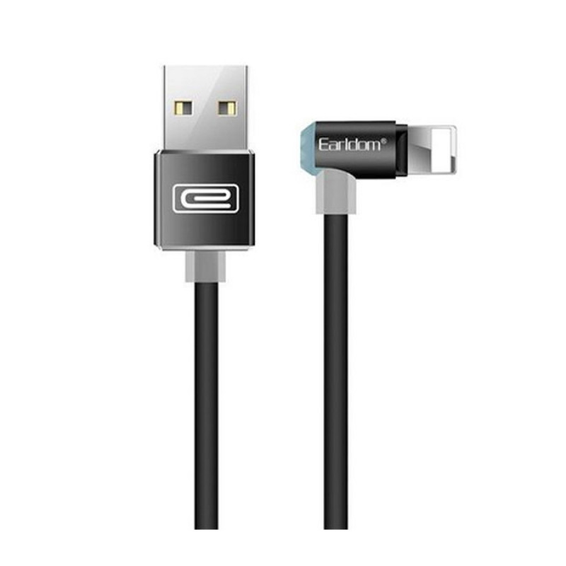 EARLDOM ET-020 Lightning Charging and Data Cable 1m  - Color: Black