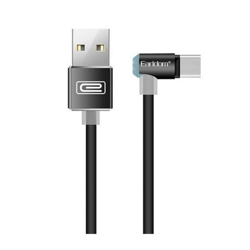 EARLDOM ET-020 Type-C Charging and Data Cable 1m  - Color: Black