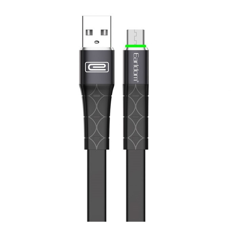 EARLDOM EC-081 Micro-USB Charging and Data Cable - Color: Black