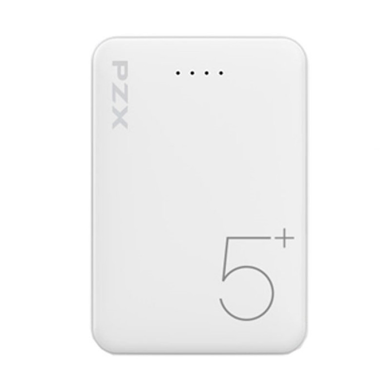 Power Bank PZX V05 Dual USB/1 Micro Sockets 5000mAh - Color: White