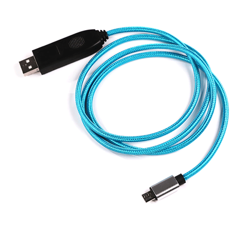 Micro USB Charging and Data Cable 1m - Color: Blue