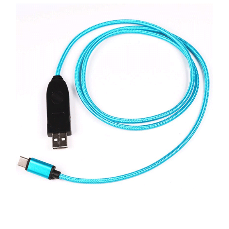 Type-C USB Charging and Data Cable 1m - Color: Blue