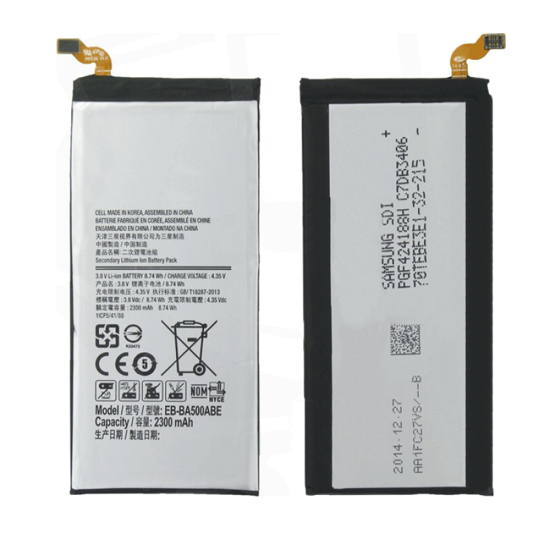 Battery Compatable with Samsung EB-BA500ABE for A500F Galaxy A5 2015 - 2300mAh