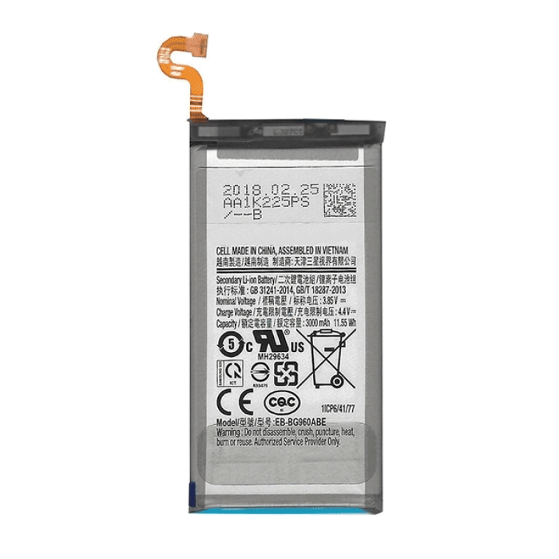 Battery Compatable with Samsung EB-BG960 for G960F Galaxy S9 - 3000mAh