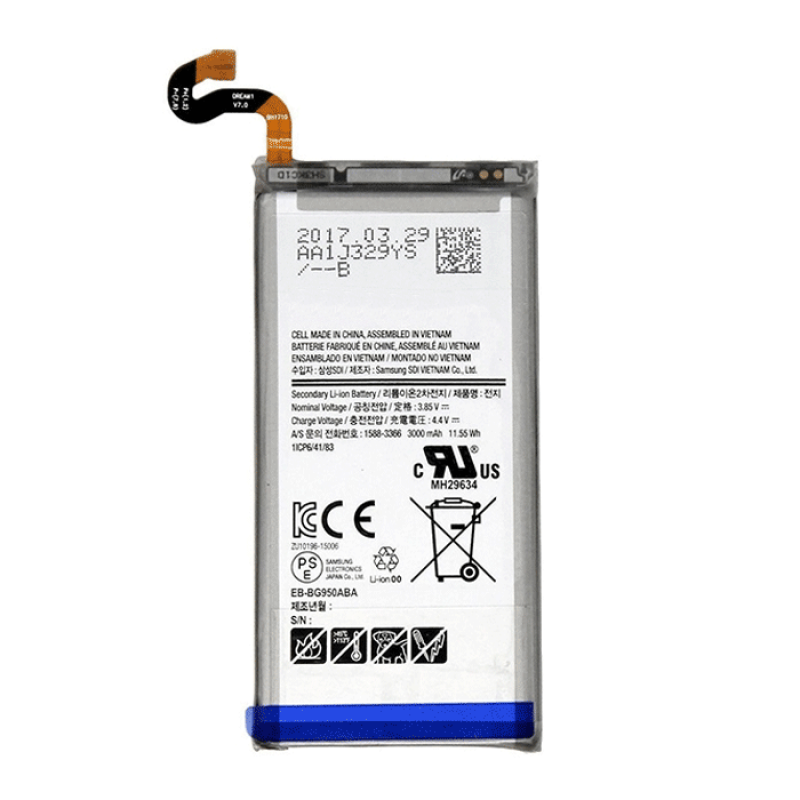 Battery Compatable with Samsung EB-BG950ABA for G950F Galaxy S8 - 3000 mAh