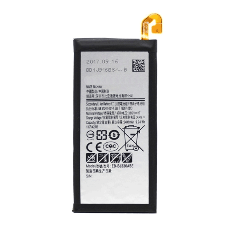 Battery Compatable with Samsung EB-BJ330ABE/GH43-04756A for J330F Galaxy J3 2017 - 2400mAH