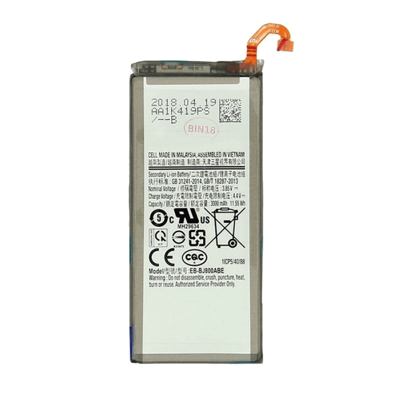 Battery Compatible With Samsung EB-BJ800ABE for J600F Galaxy J6 2018/A600F Galaxy A6 2018 - 3000 mAh