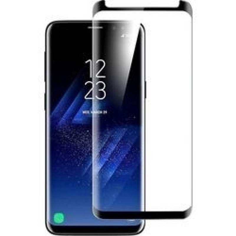 Screen Protector Premium 5D Edge Glue Tempered Glass for Samsung Galaxy G965F S9 Plus - Color: Black