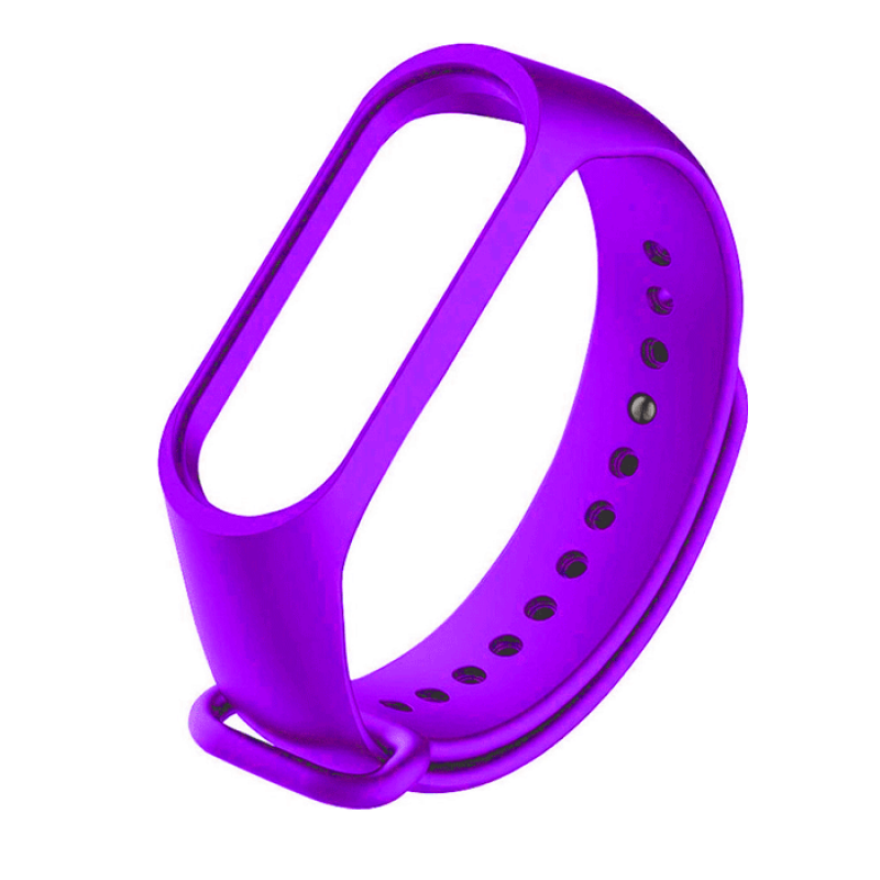 Silicon Strap for Xiaomi (Mi Band 3/Mi Smart Band 4) - Color: Purple