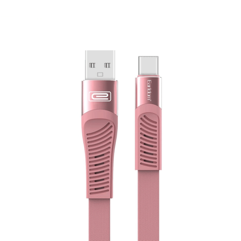 EARLDOM EC-093C Type-C Data and Charging Cable 1.2m - Color: Pink