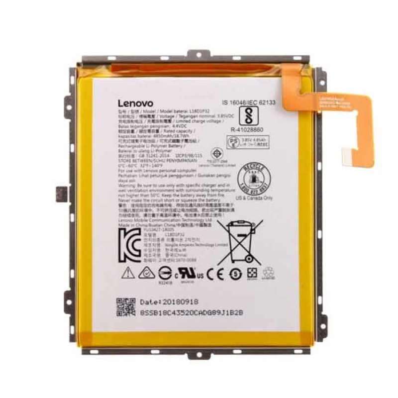 Batter Lenovo L18D1P32 for Tab M10 X505 / TB-X605 - 4850mah