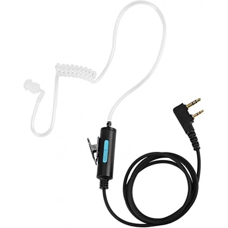 Earpiece Security with Microphone PTT Acoustic Tube  Headset 2 Pin