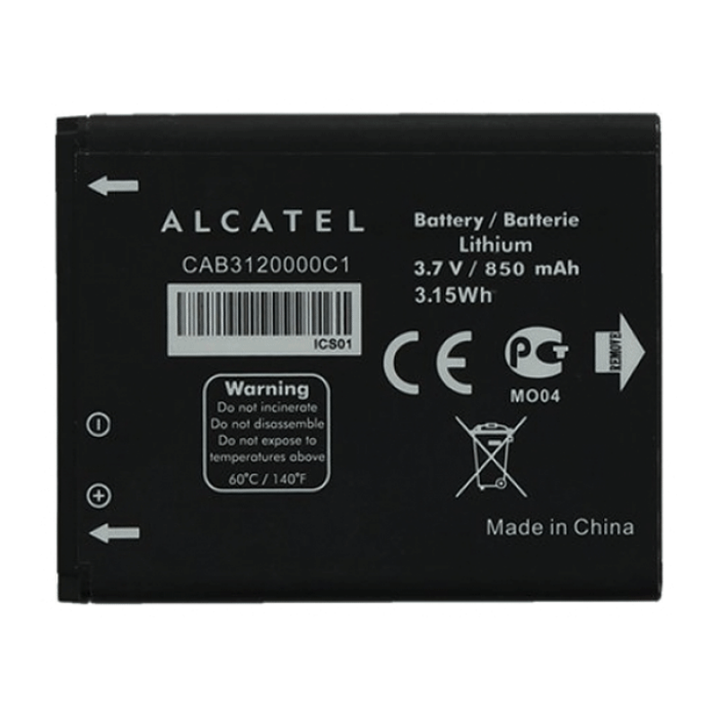 Alcatel CAB22D0000C1/ CAB20G0000C1 Battery for OT-358 / OT-358D / OT-506 / OT-506D / OT-665 / 1060 / Tribe 3000G - 650mAh