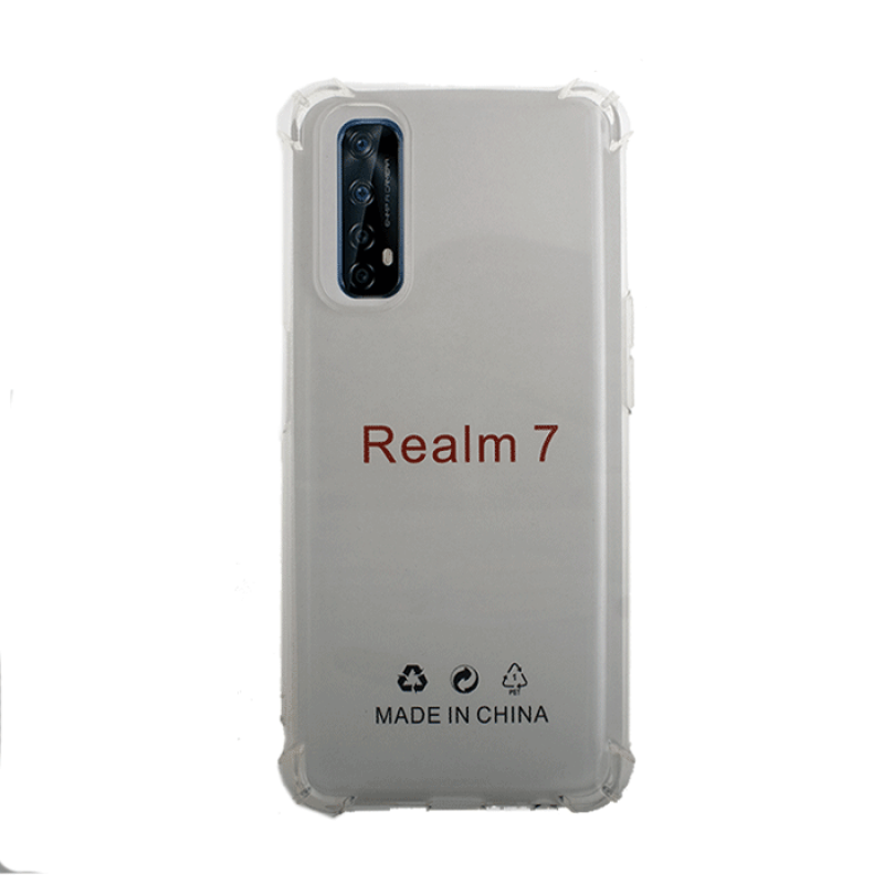 Silicone Case for Anti Shock 1.5mm για Realme 7 - Color: Clear