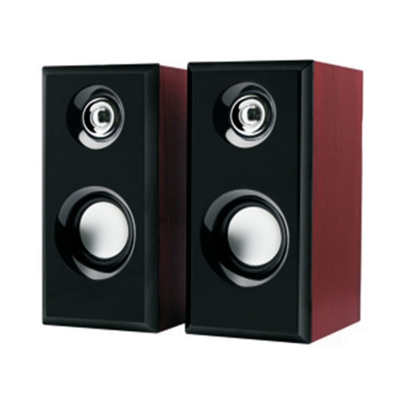 Leerfei YST -1014 PC Speaker 3W with USB & Audio input - Brown