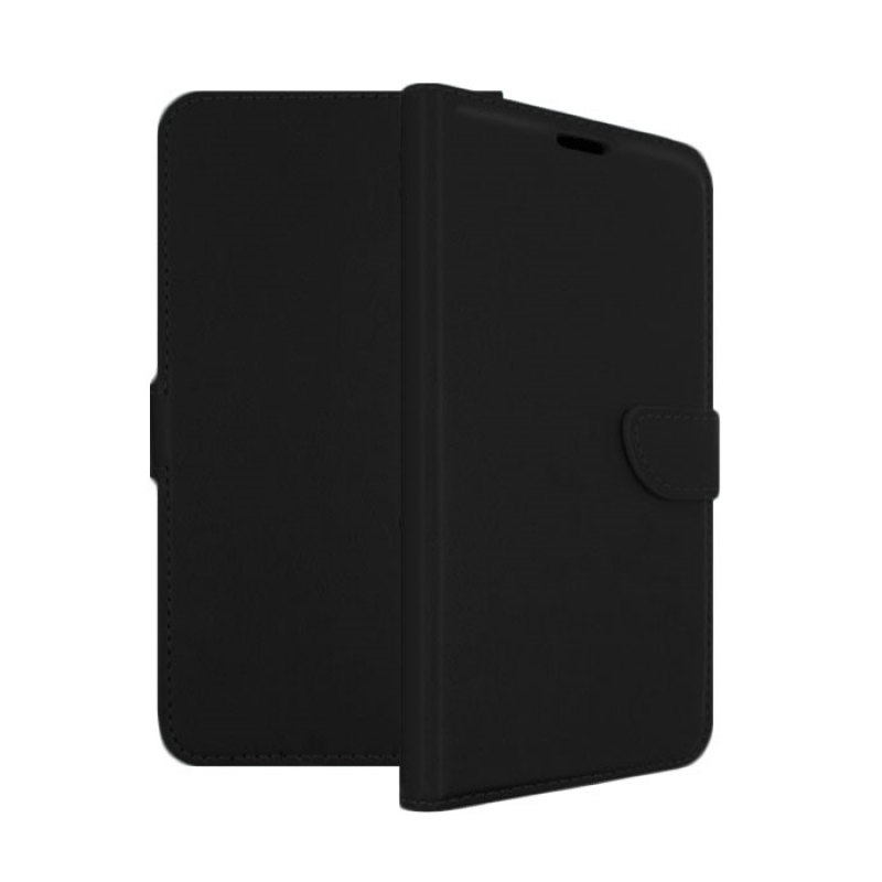 Leather Book Case with Clip For Motorola Z - Color : Black