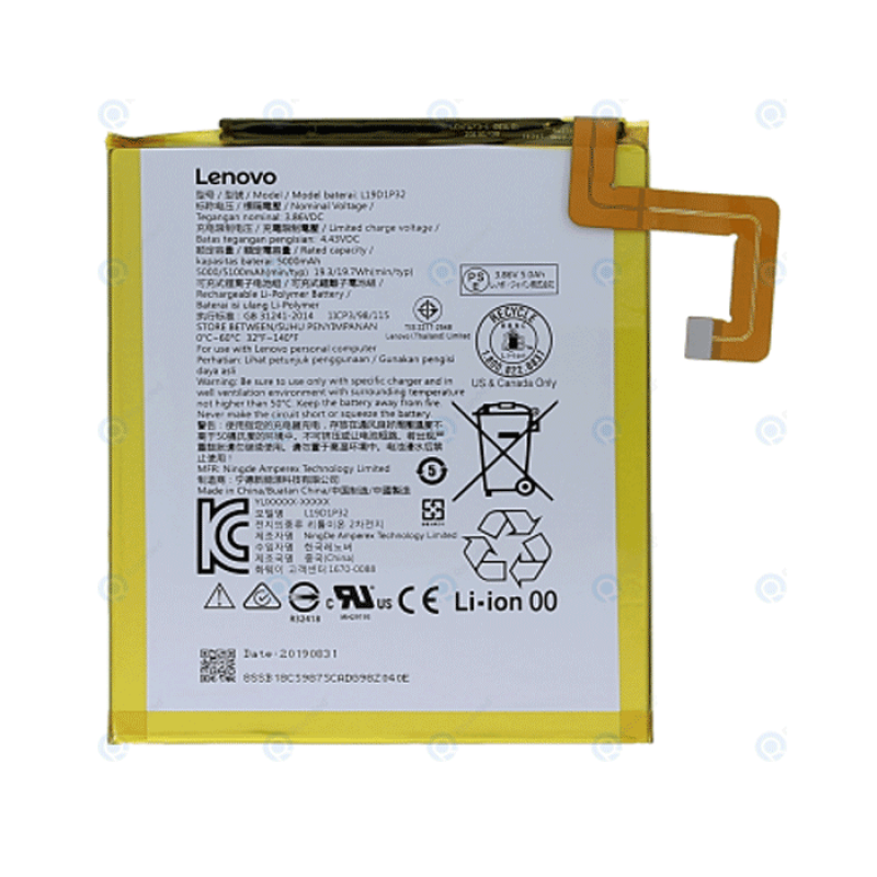 Battery Lenovo Tab M10 Plus (TB-X606F) Battery L19D1P32 5100mAh Bulk