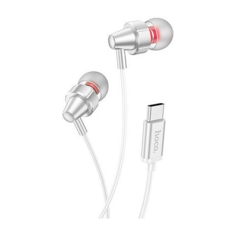 Hoco M90 In-ear Handsfree με Βύσμα 3.5mm Ασημί