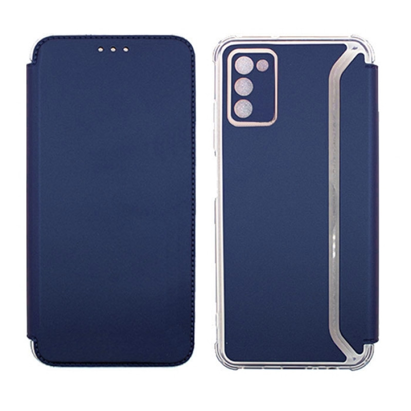 OEM New Elegance Book For Samsung Galaxy A03s - Color : Dark Blue