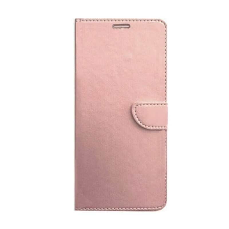 Leather Book Case with Clip For Xiaomi Mi Redmi 10C - Color : Rose Gold