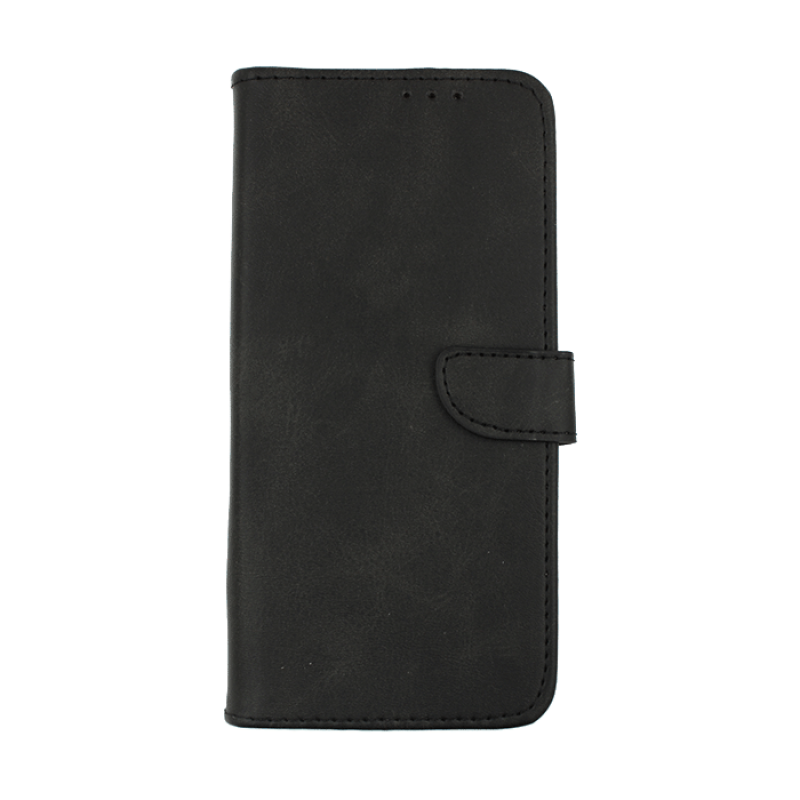 Leather Book Case with Clip For Samsung Galaxy J6 2018 - Color : Black