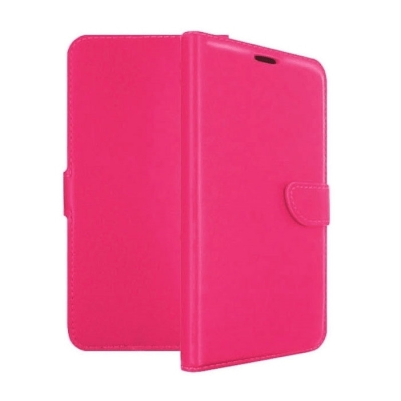 Stand Leather Wallet with Book Clip for Samsung Galaxy S8 Plus  - Color: Pink