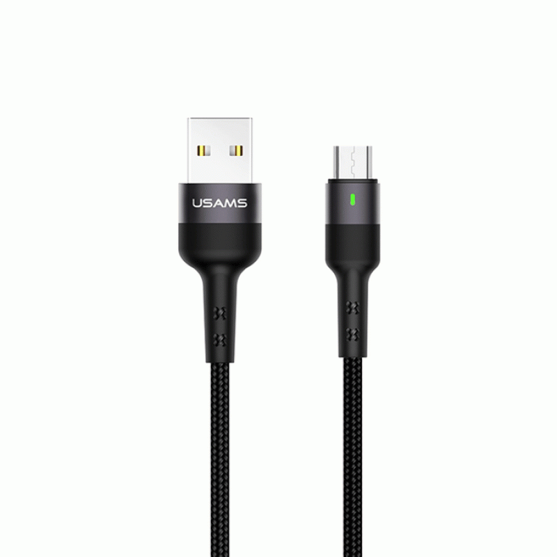 USAMS US-SJ311 U26 1m Lightning Charging And Data Cable -Color: Black