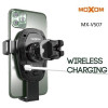 Moxom MX-VS07 Mobile Car Holder with Wireless Charging 10W - Color: Black