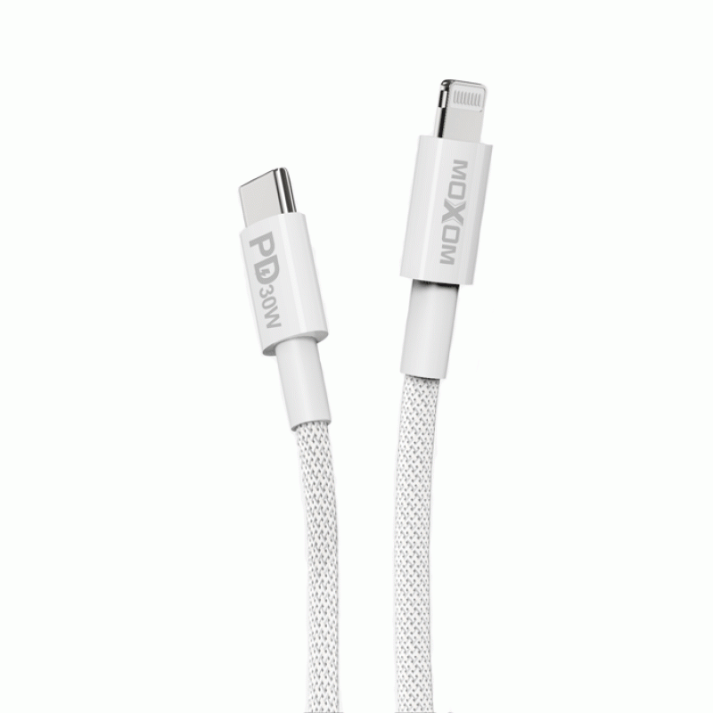 Moxom MX-CB136 Pioneer PD 30W Charging cable from Lightning to Type C 1m - Color: White