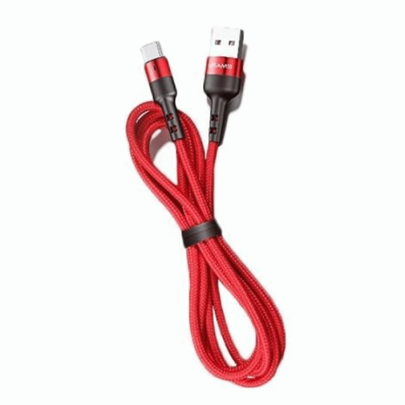 USAMS US-SJ311 U26 1m Lightning Charging And Data Cable Set -Color: Red