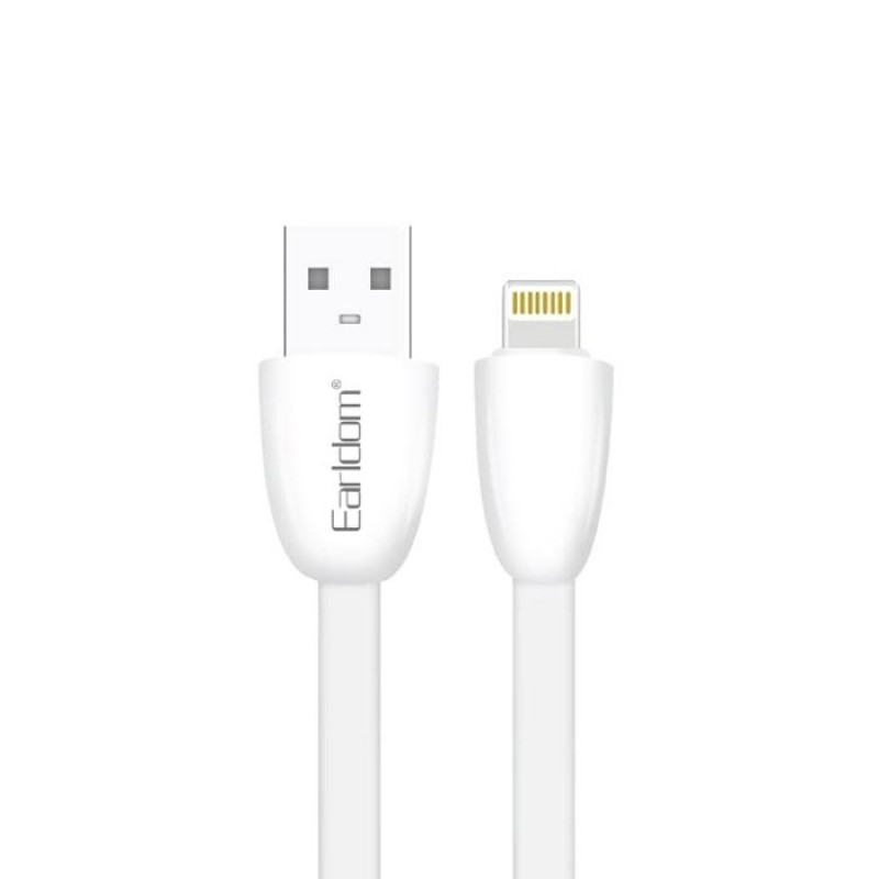 Earldom EC-111i Fast Charing Cable Lightning 2.4Α 3M - Color: White