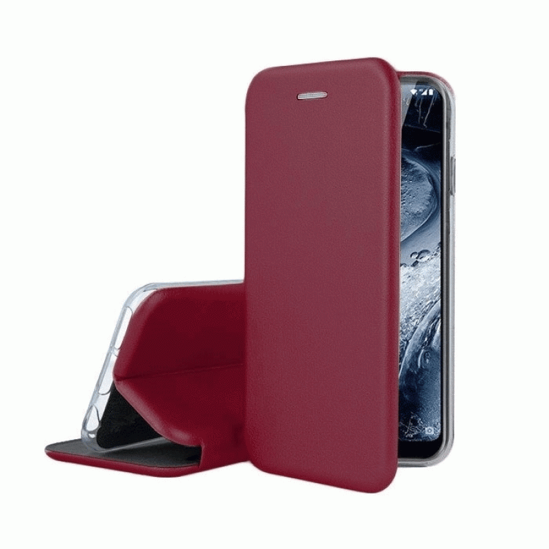 OEM book case Smart Magnet Elegance Book for Xiaomi REDMI NOTE 11 PRO - colour wine red